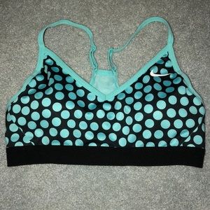 Turquoise and Navy Blue Nike Sports Bra